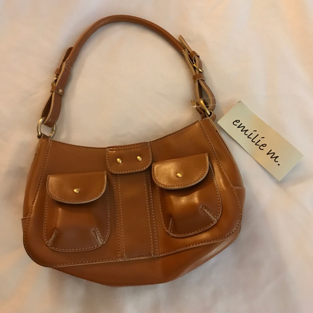 Emilie M. Tan Shoulder Strap Purse